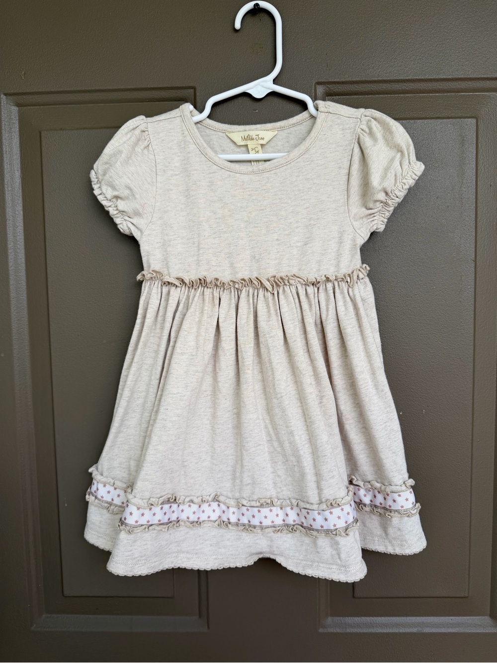 Matilda Jane Cream Ruffle Hem Girls Dress
